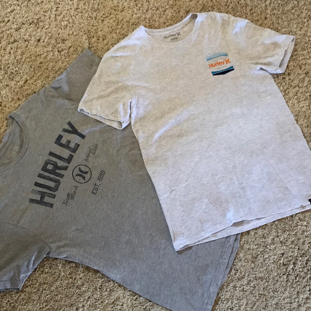 TWO for ONE! Men's Hurley Shirts. MED